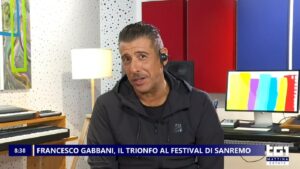 foto Francesco Gabbani al TG1