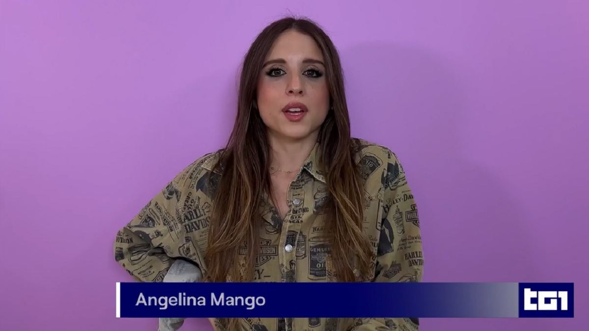 foto Angelina Mango al TG1