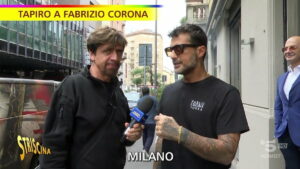 foto striscia la notizia fabrizio corona