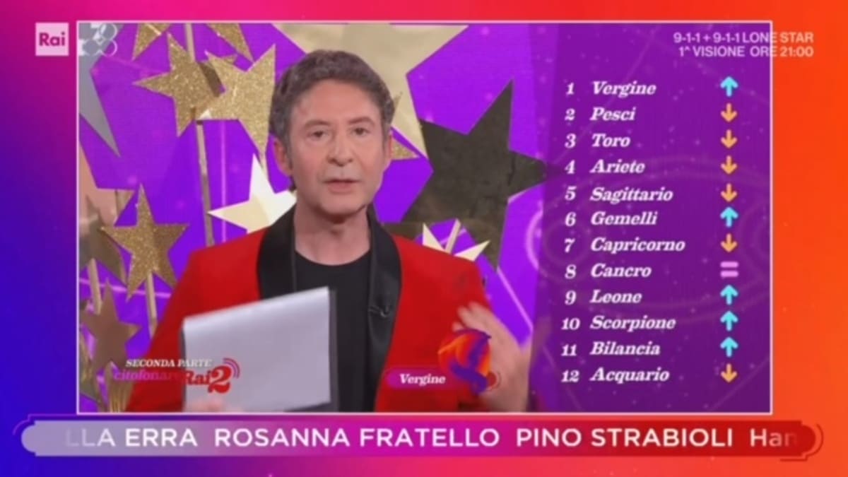 foto oroscopo Simon & the stars citofonare rai2