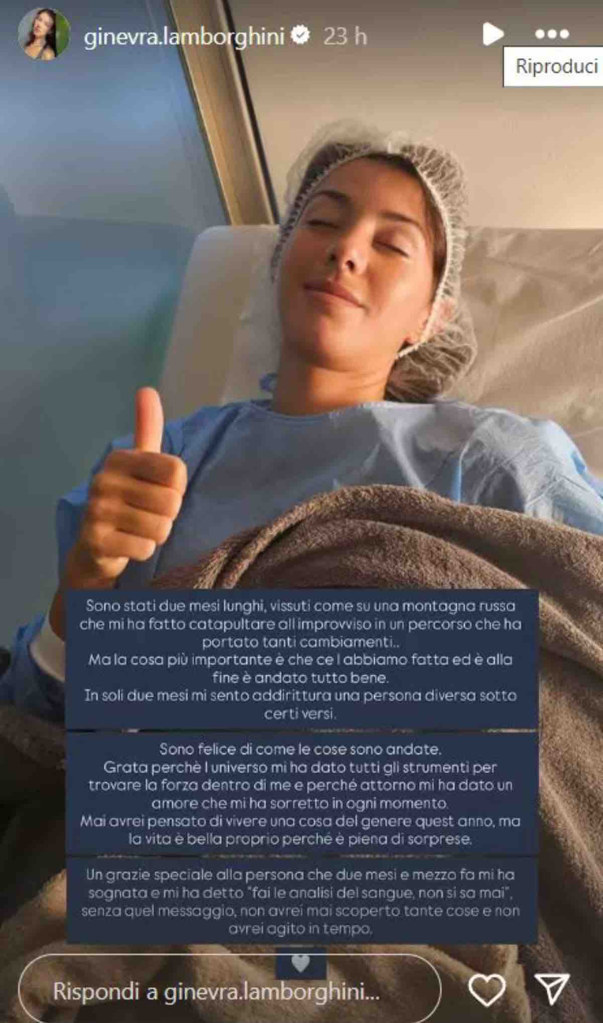 foto Ginevra Lamborghini ospedale