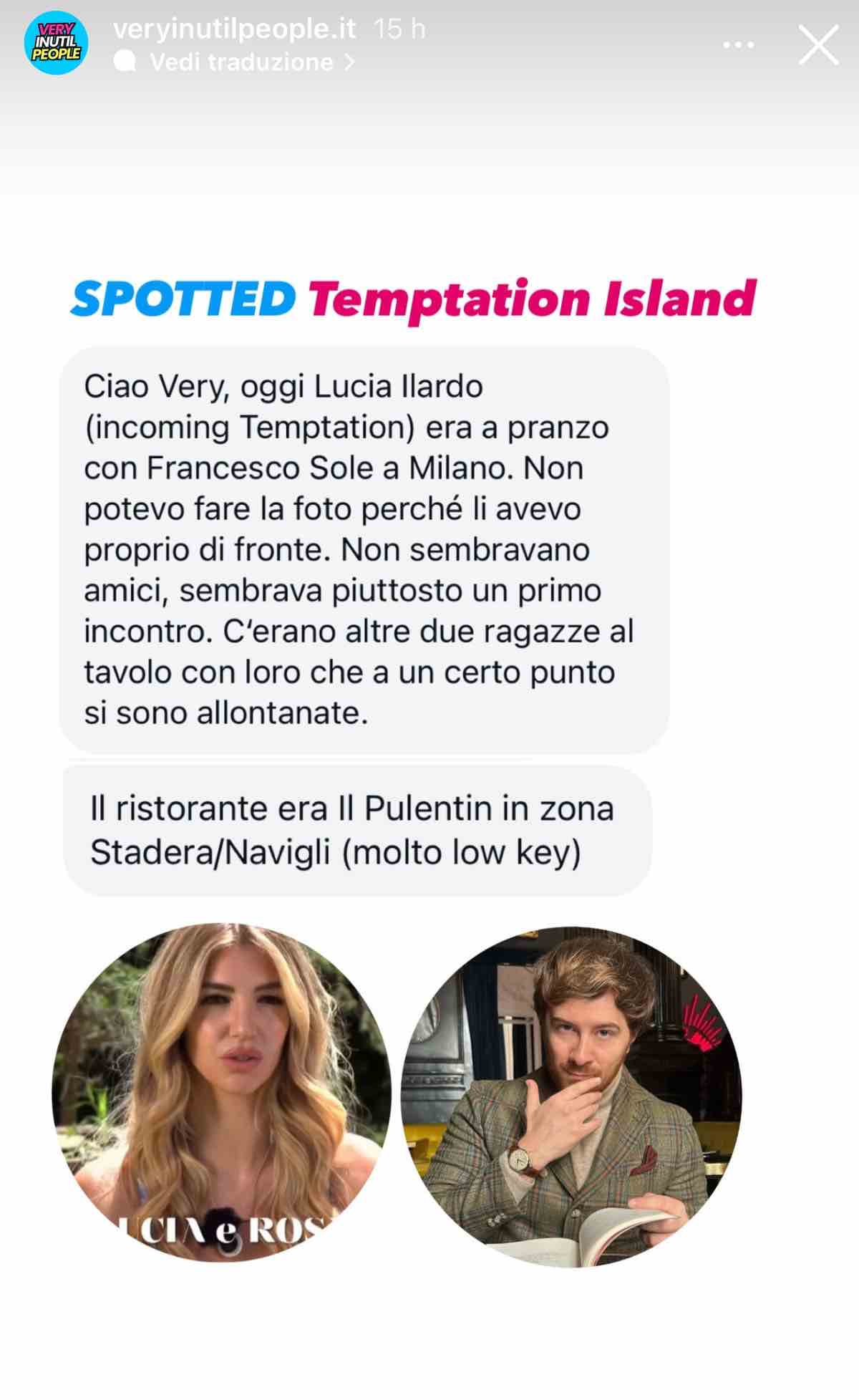 foto temptation segnalazione