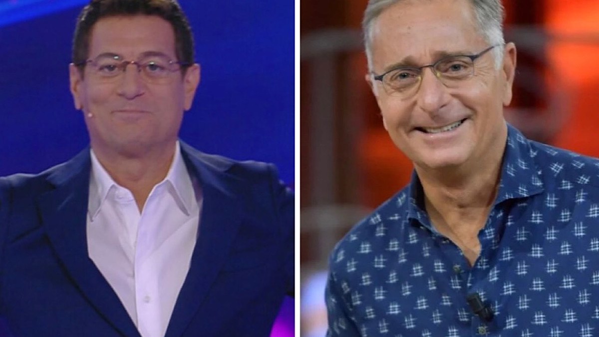 Foto Enrico Papi e Paolo Bonolis