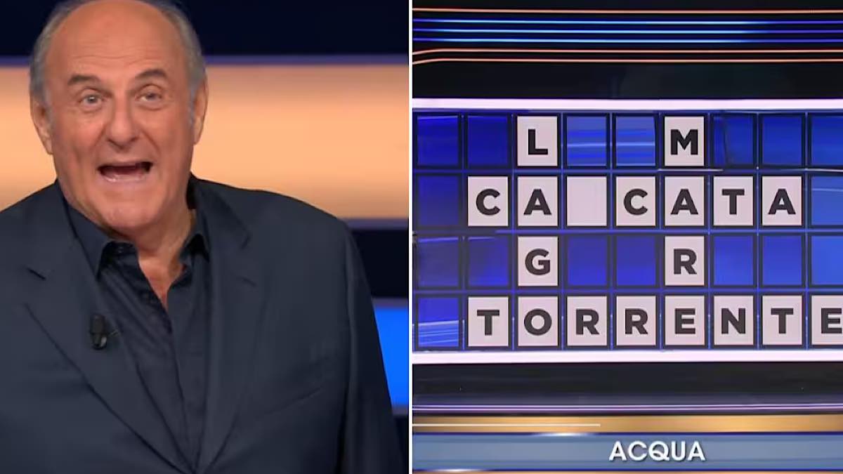 Foto Gerry Scotti gaffe Canale5