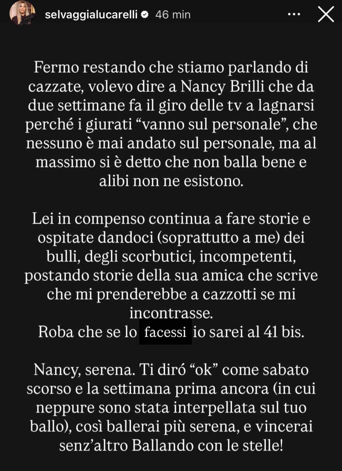 foto lucarelli brilli post