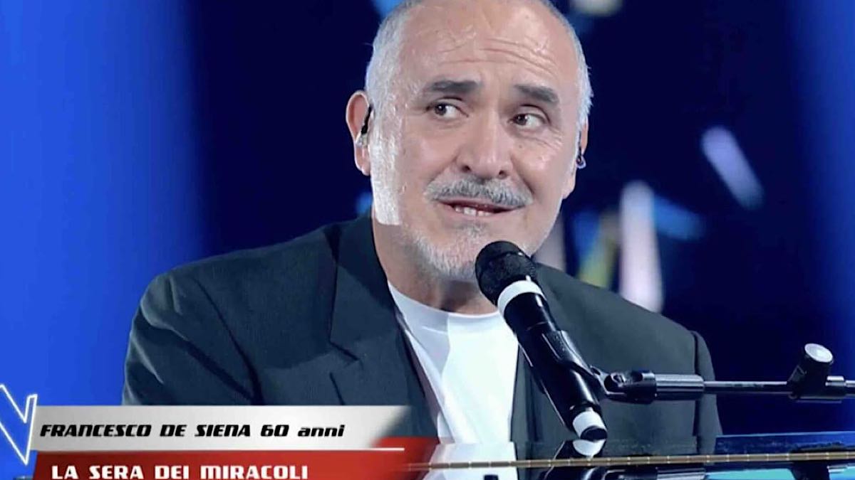 Foto Francesco De Siena The Voice Senior