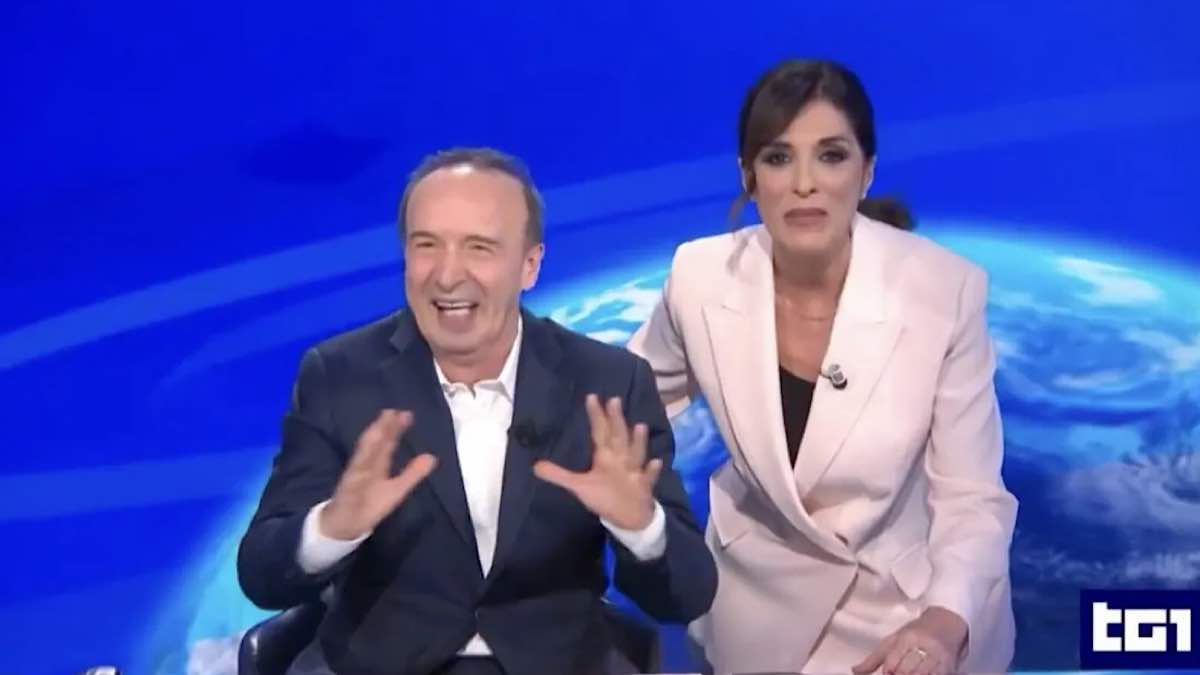 Foto Roberto Benigni Tg1
