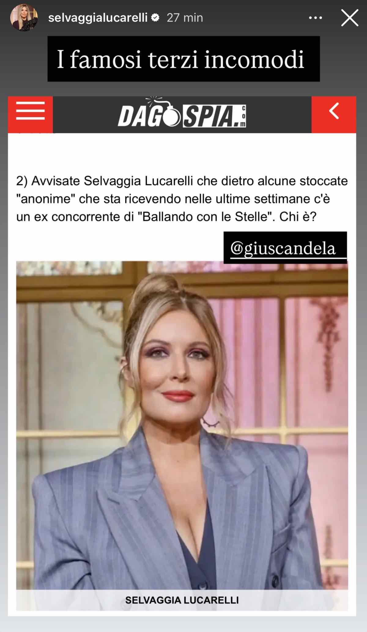 foto post lucarelli retroscena