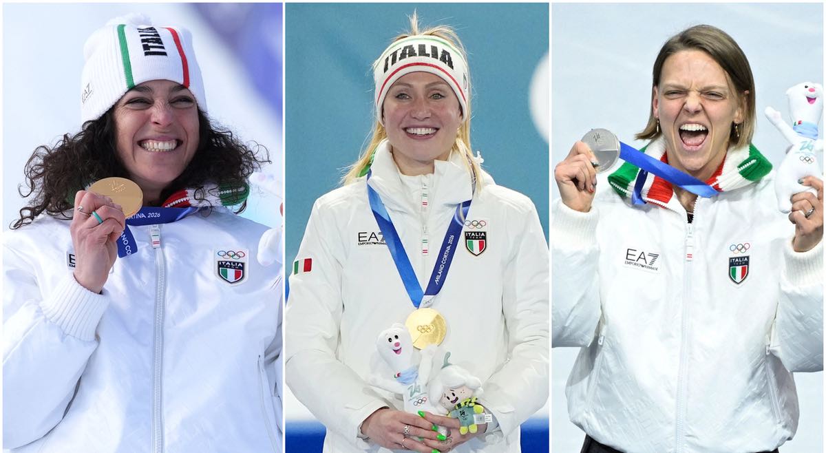 foto arianna fontana francesca lollobrigida lisa vittozzi sanremo