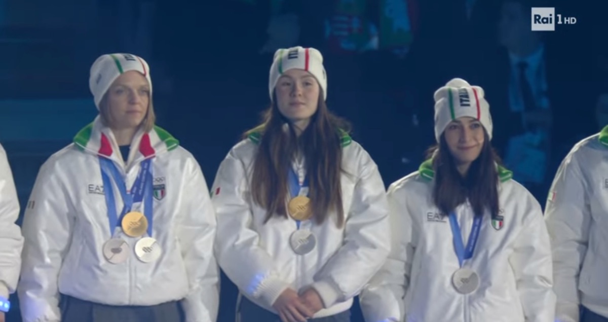 foto atleti olimpiadi cerimonia chiusura