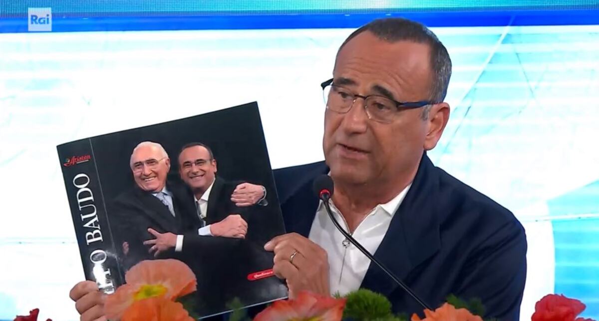 foto carlo conti conferenza stampa 2026