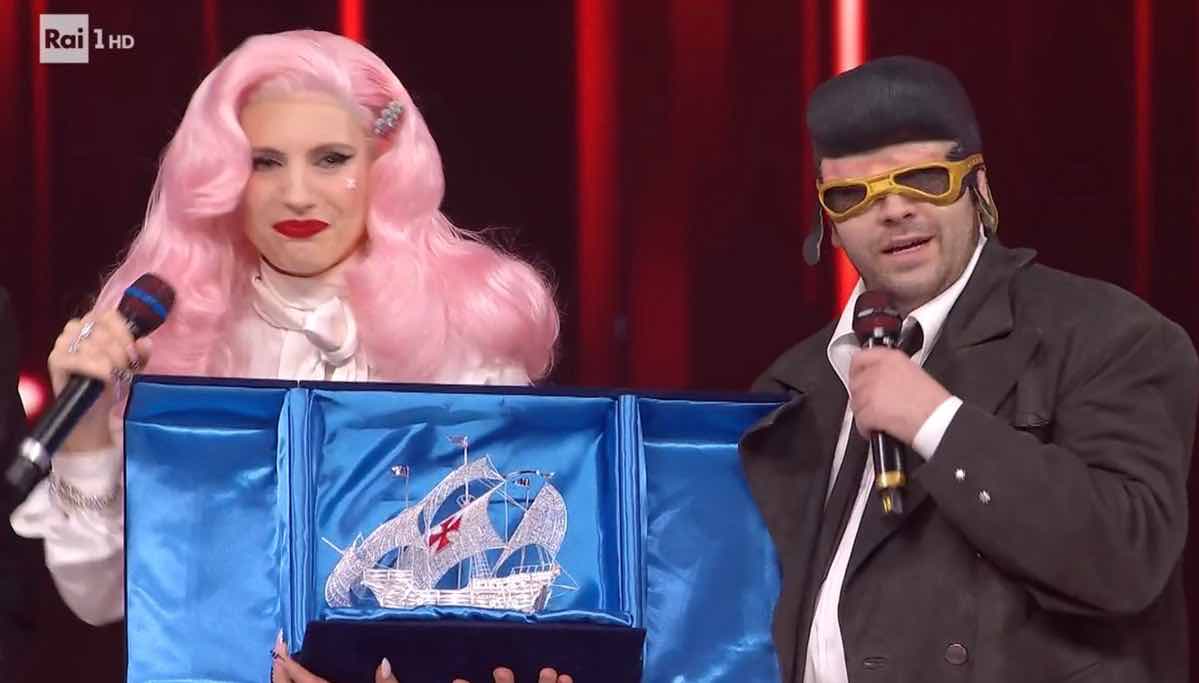 foto ditonellapiaga tonypitony cover sanremo vittoria