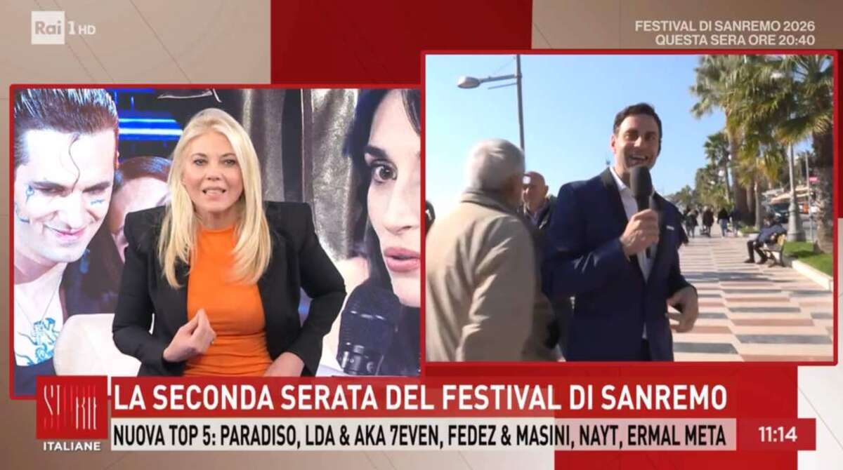 foto eleonora daniele inviato sanremo