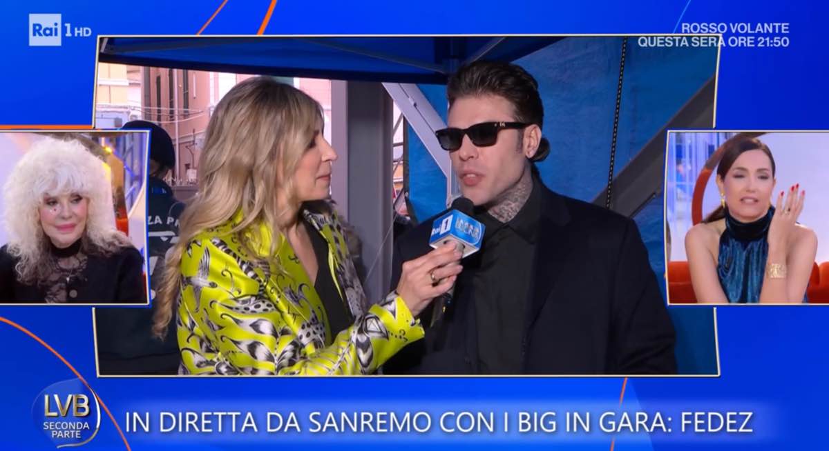foto Fedez sanremo 2026 smentita