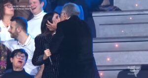 foto Giorgia bacio Bonolis