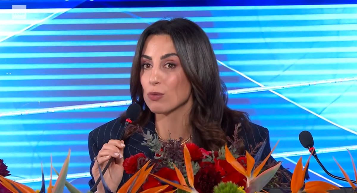 foto Giorgia Cardinaletti conferenza sanremo2026