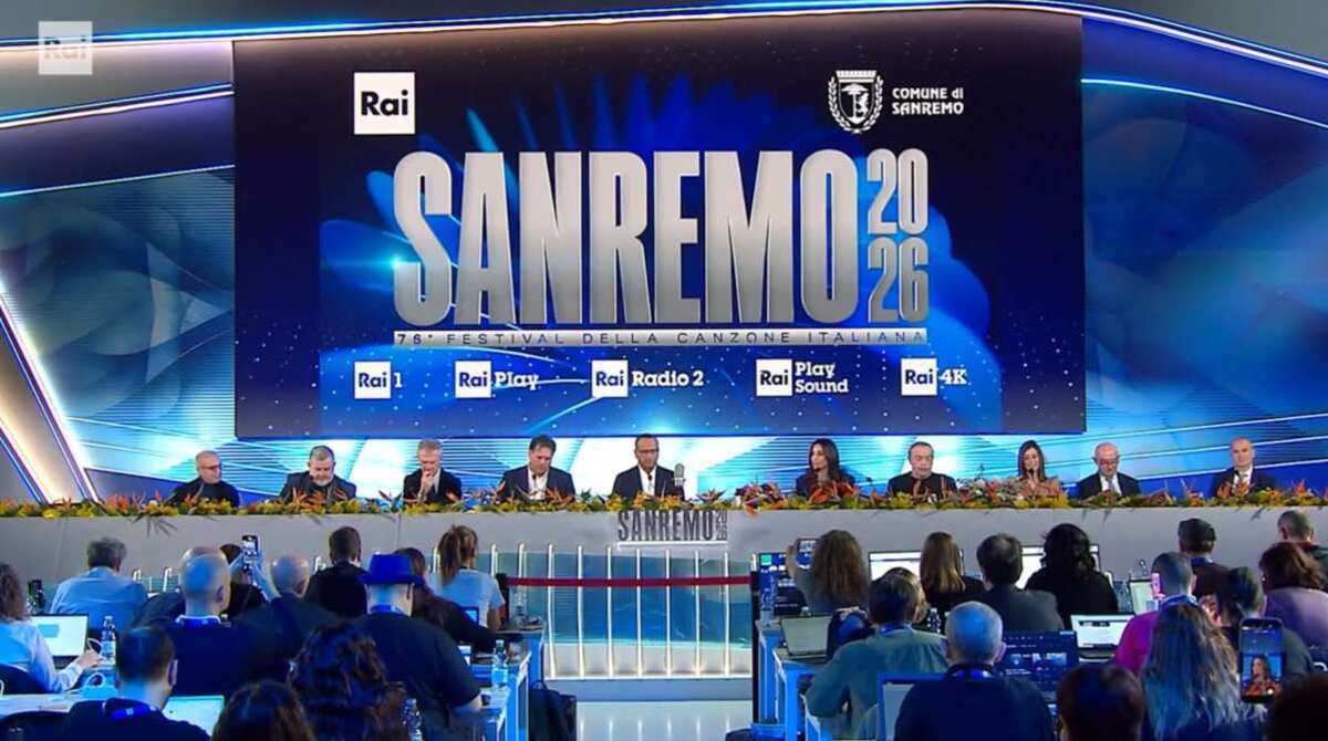 foto quinta conferenza sanremo 2026