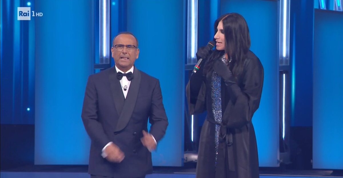 foto Vincenzo de lucia laura pausini sanremo2026