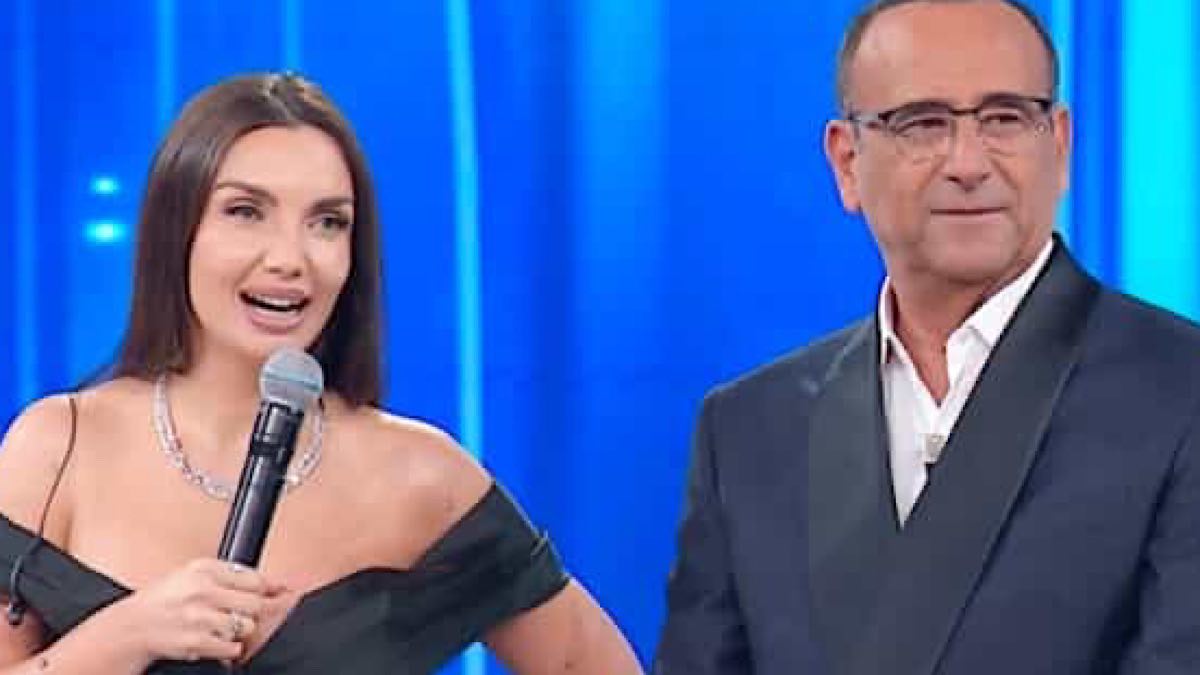 Foto Elettra Lamborghini Carlo Conti