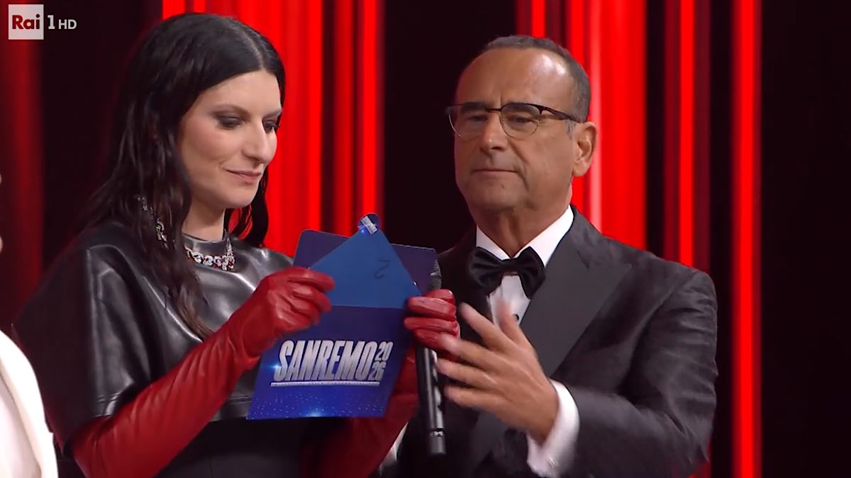 Foto finale Sanremo 2026 Conti