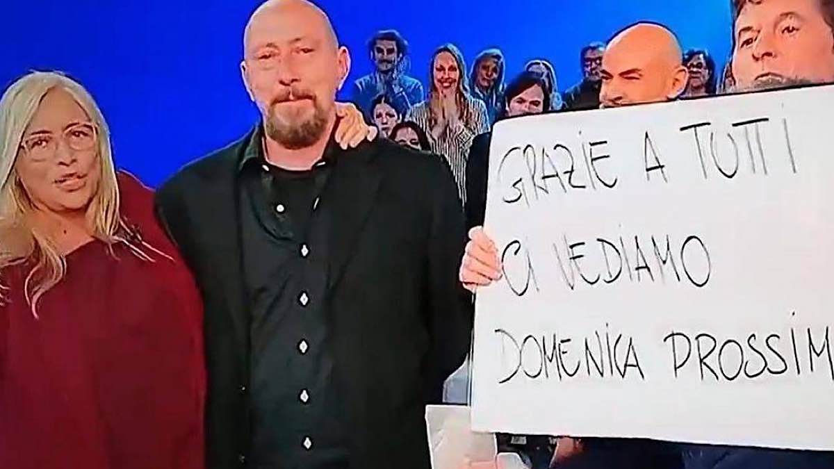 Foto Mara Venier lite Teo Mammucari