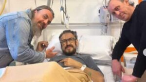 Foto Marco Giallini ospedale