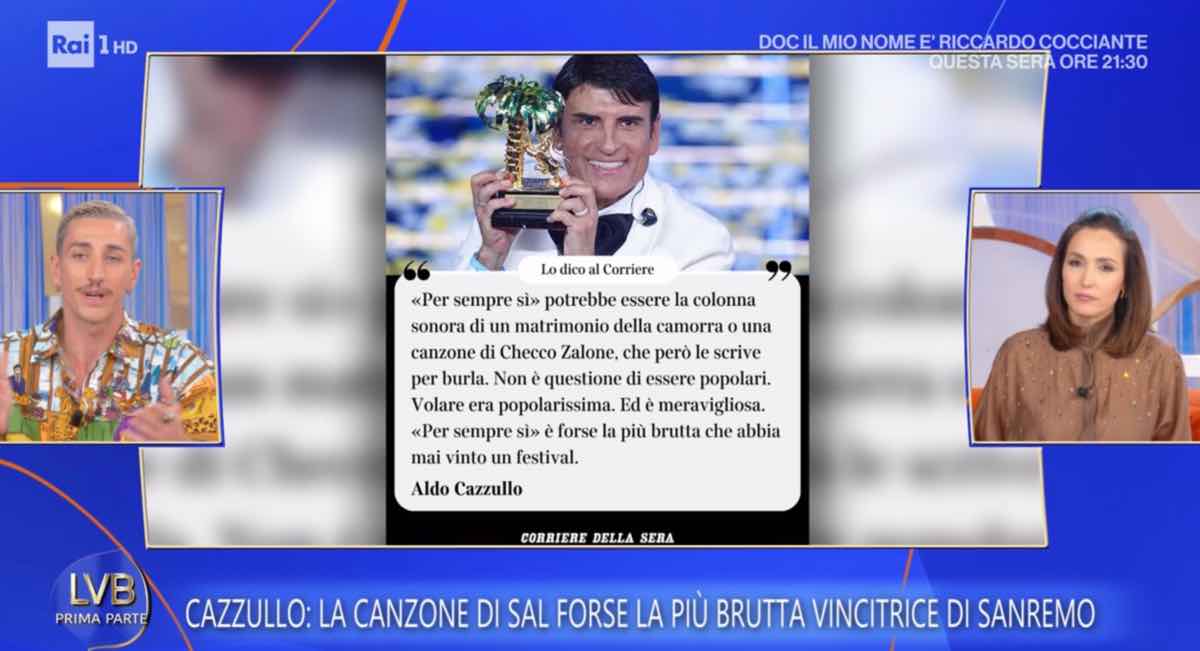 foto Aldo Cazzullo contro Sal Da Vinci