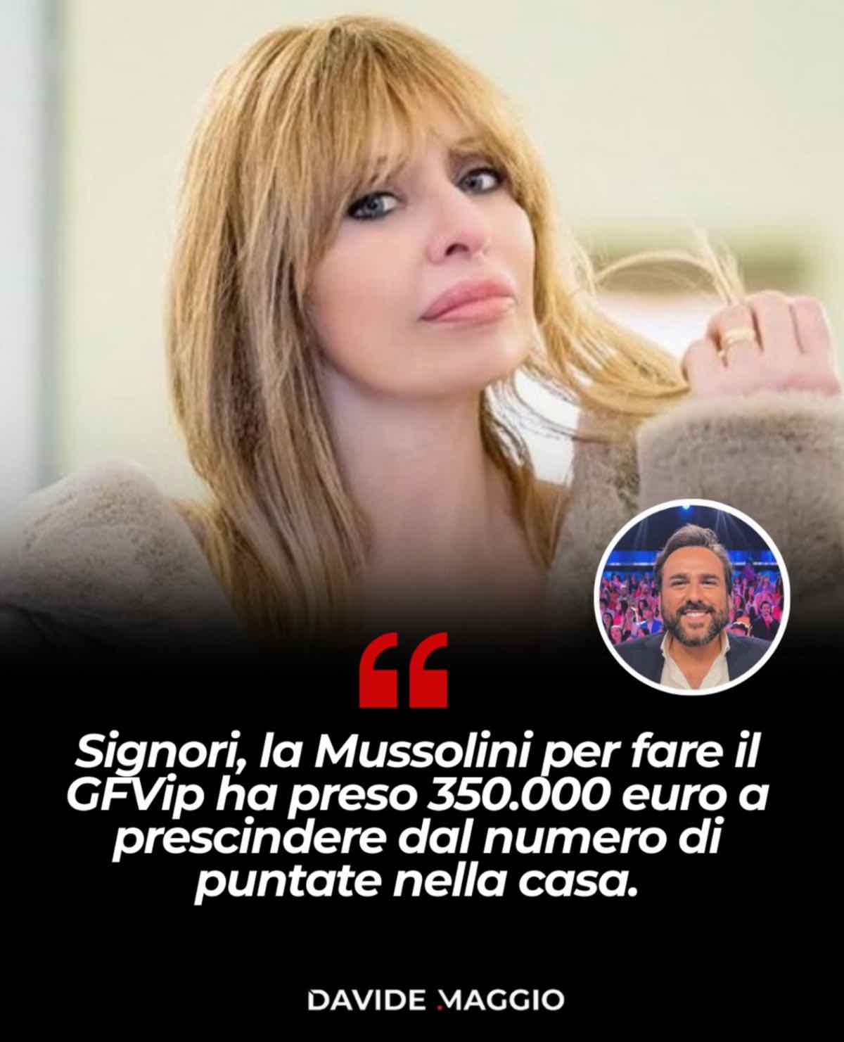foto alessandra mussolini cachet gfvip