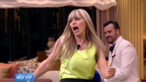 foto alessandra mussolini furiosa lucarelli gfvip