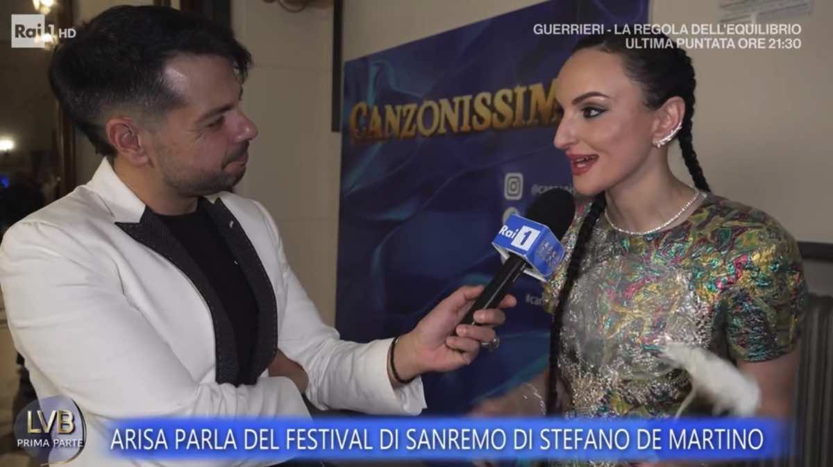 foto arisa stefano de martino sanremo polemiche