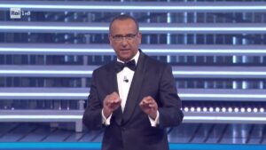 foto Carlo Conti polemica ballerina