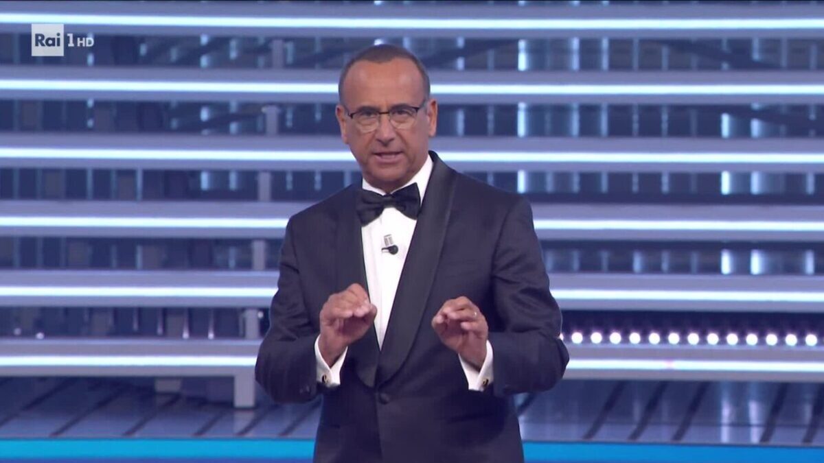 foto Carlo Conti polemica ballerina