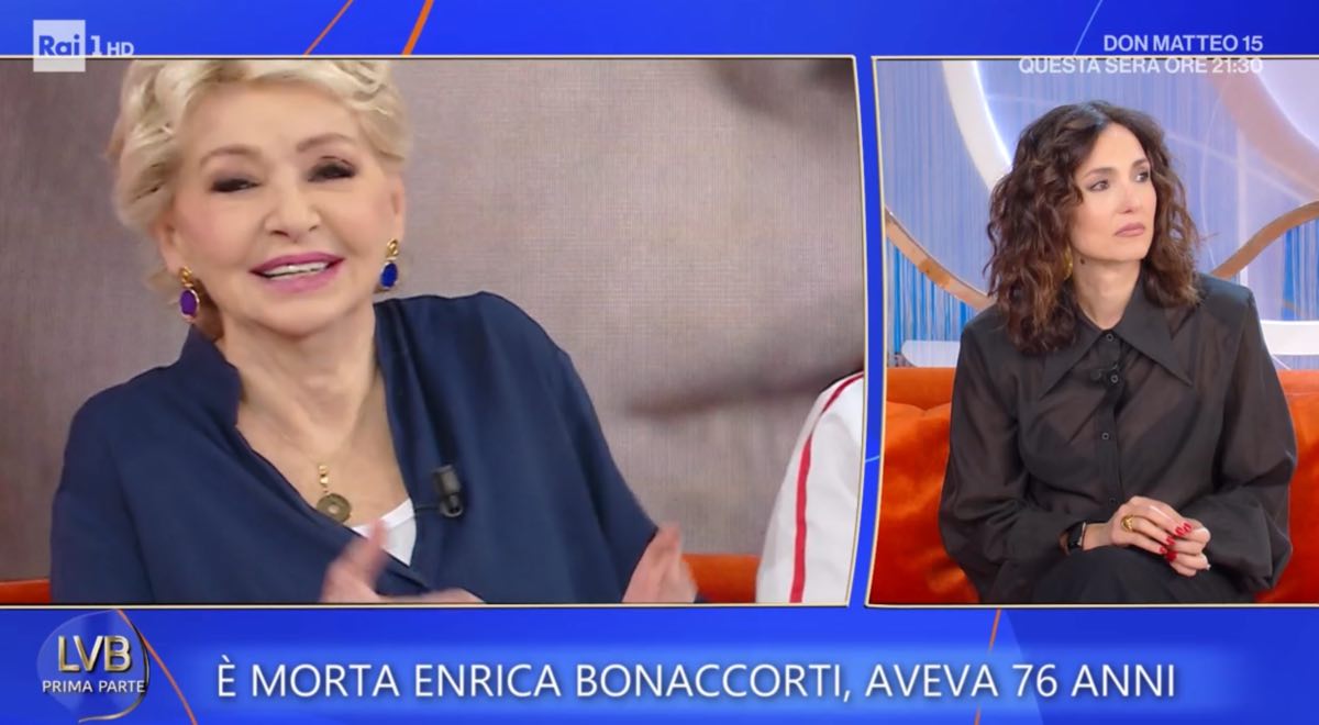 foto Caterina Balivo Enrica Bonaccorti morta