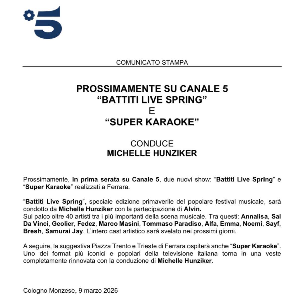 foto comunicato battiti live spring