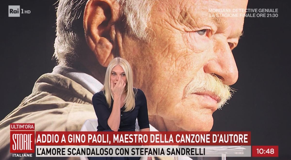 foto eleonora daniele storie italiane commozione gino paoli