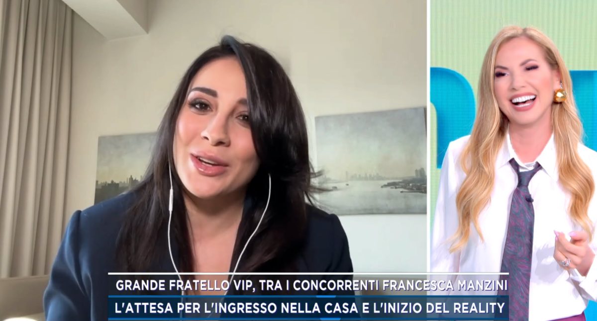 foto Francesca Manzini gf vip mattino5 intervista