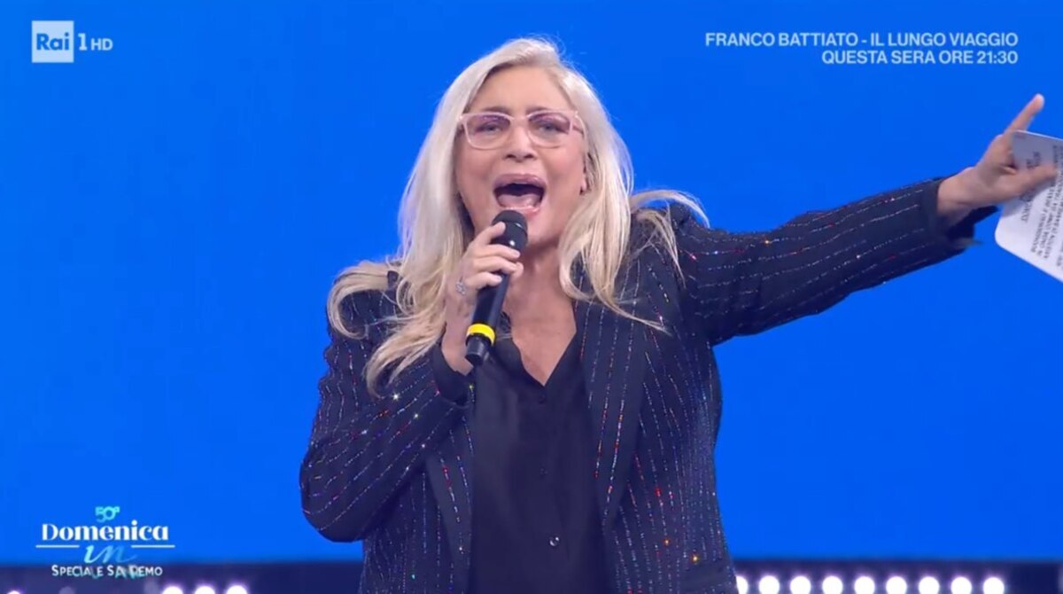 foto mara venier domenica in speciale sanremo