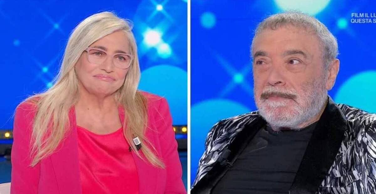 foto mara venier nino frassica dalla strada al palco giuria