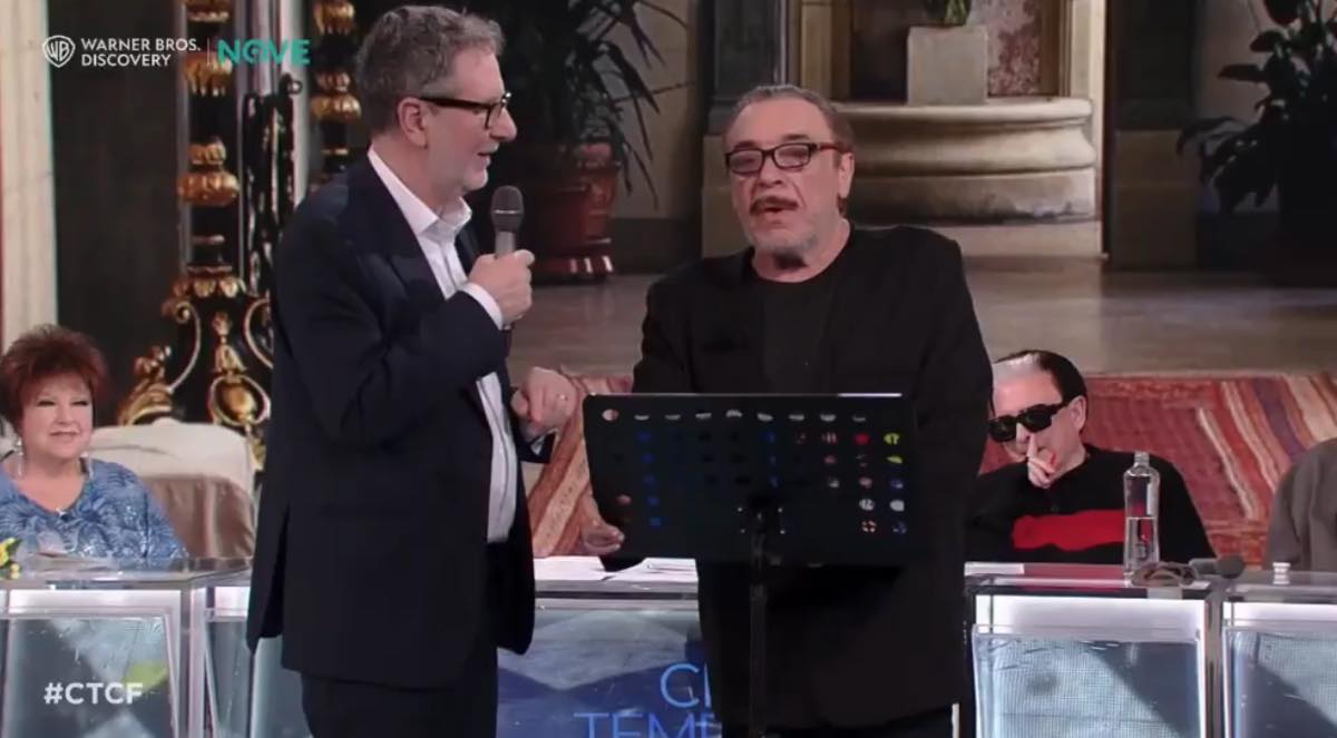 foto nino frassica frecciata marini che tempo che fa