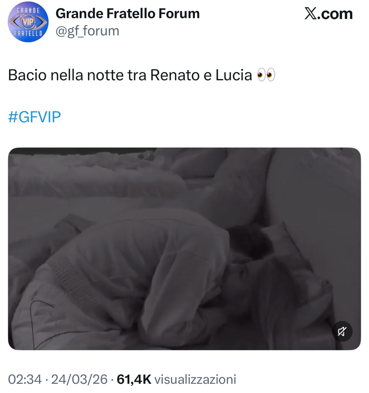 foto renato lucia bacio gfvip video
