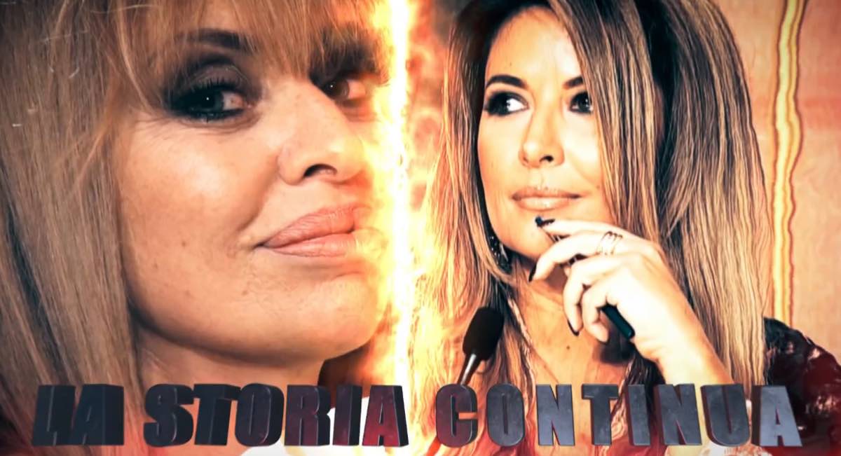 foto scontro alessandra mussolini lucarelli gfvip