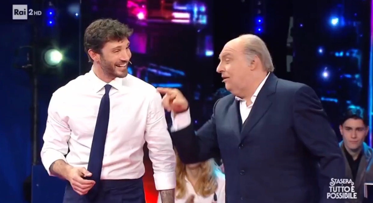 foto stefano de martino finto gerry scotti step 2026
