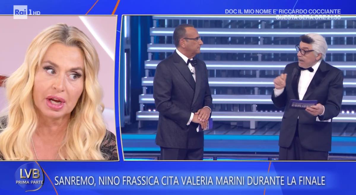 foto valeria marini battuta nino frassica