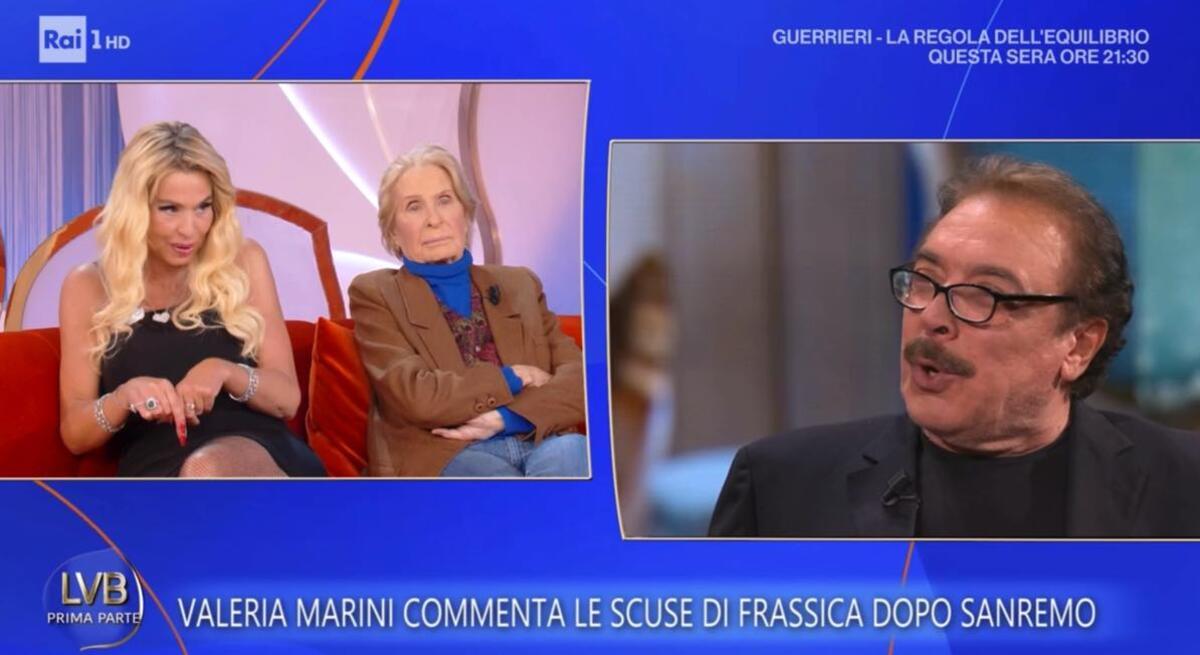 foto valeria marini polemica frassica perdono