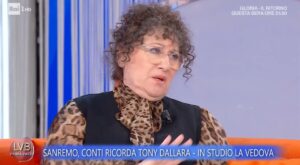 foto vedova dallara delusa sanremo