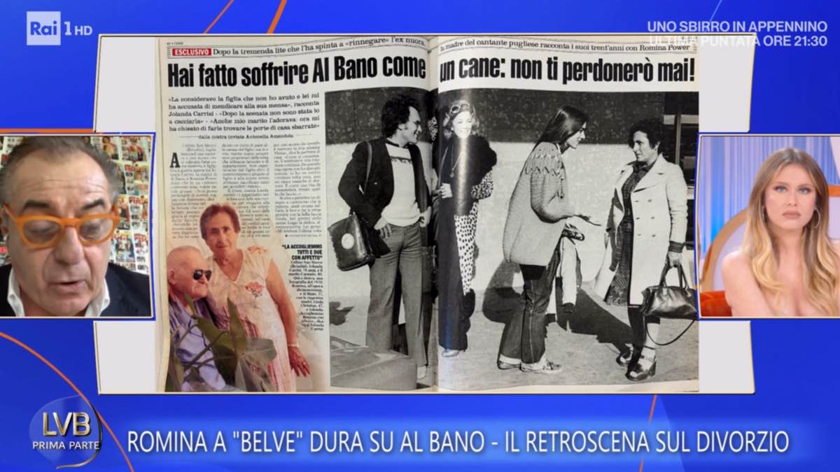 foto albano Romina retroscena