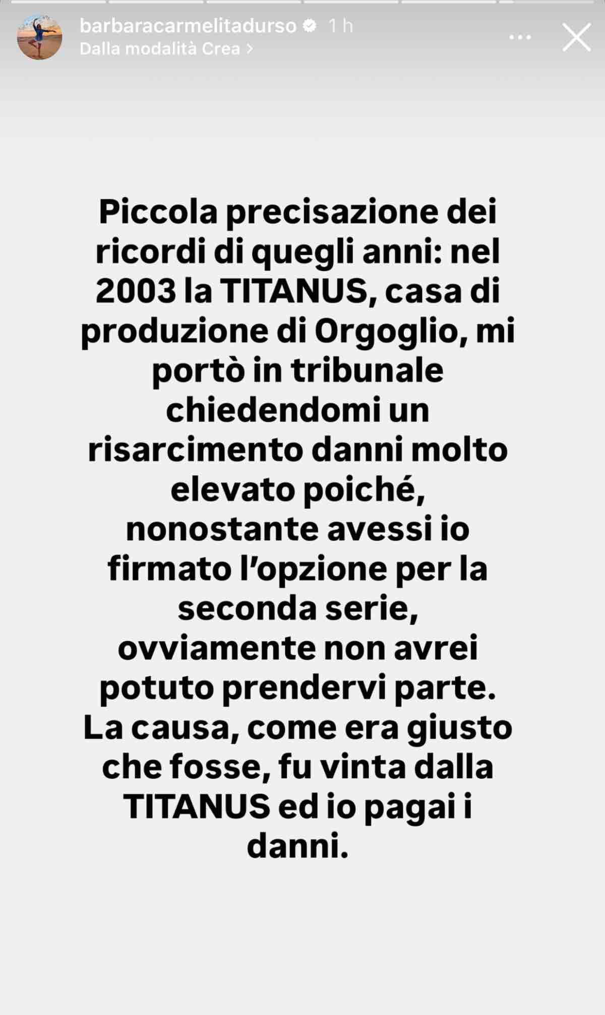 foto barbara durso sfida mediaset