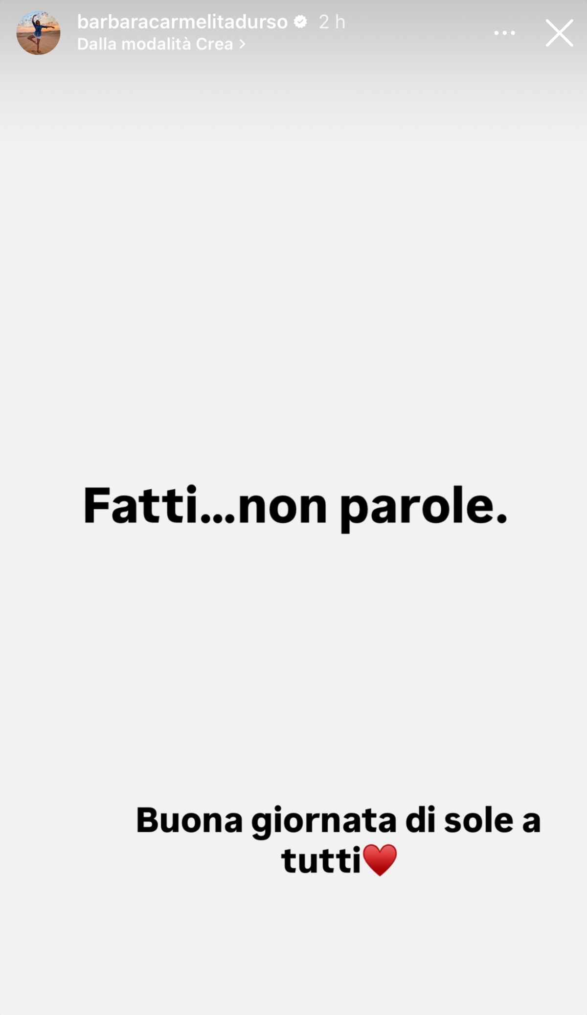 barbara durso sfogo instagram