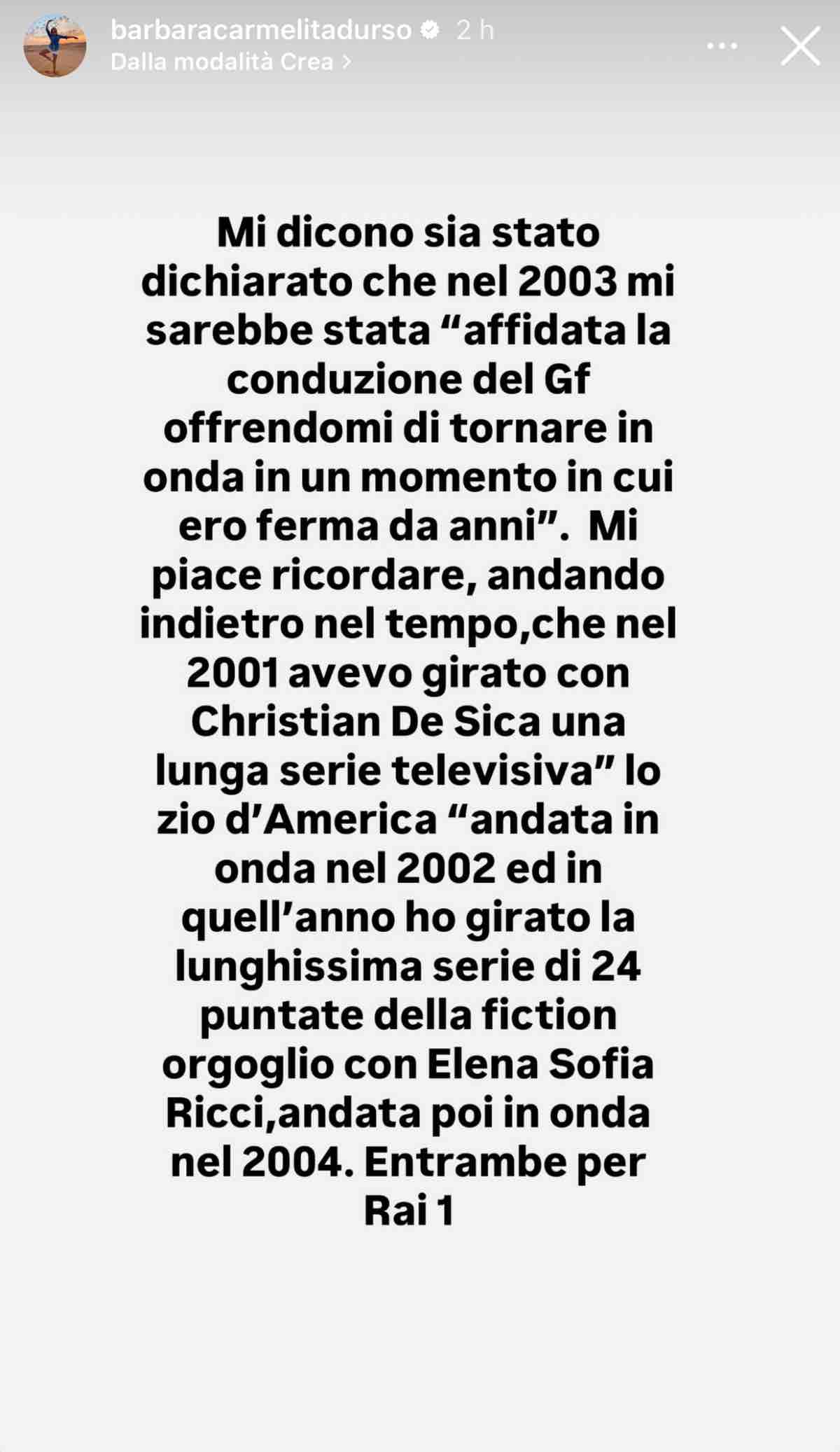 foto barbara durso smentisce mediaset