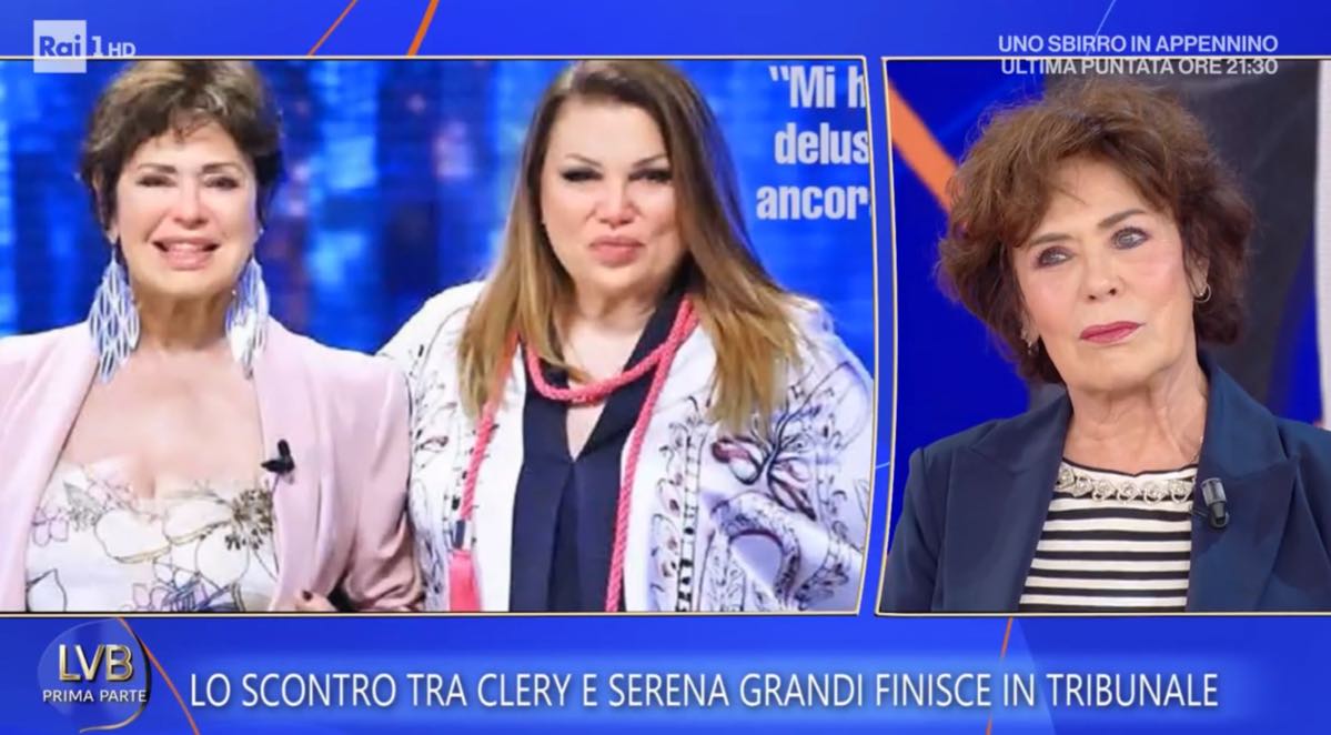 foto corinne clery contro serena grandi